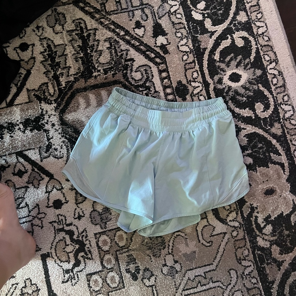 Blue lululemon 4” shorts